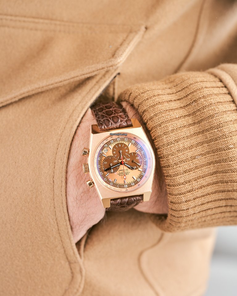 IMG_9081 Zenith El Primero New Vintage 1969 Mens watch Unisex Automatic Rose gold 18.1969.469 Replica 6