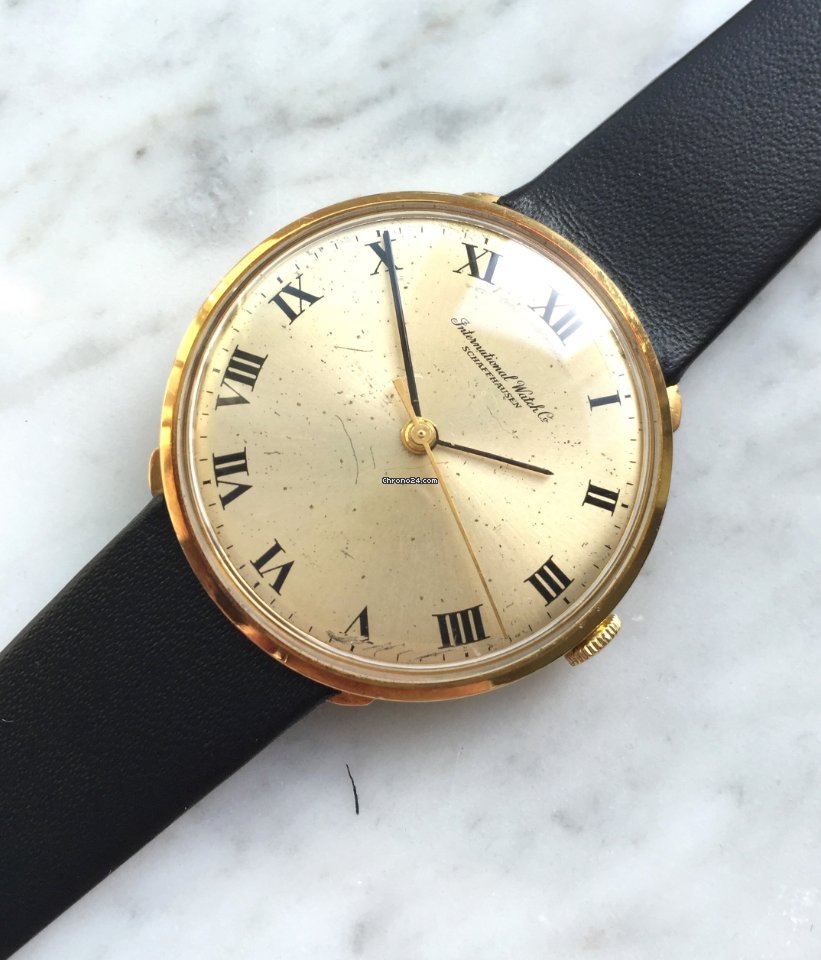 IMG_9081 IWC Mens watch Unisex Manual winding Yellow gold 2401 Replica 6
