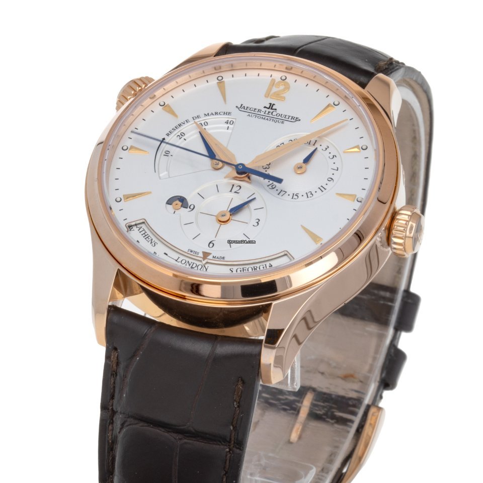 IMG_9081 Jaeger-LeCoultre Master Geographic Mens watch Unisex Automatic Rose gold Q1422521 176.2.29.5 Replica 6