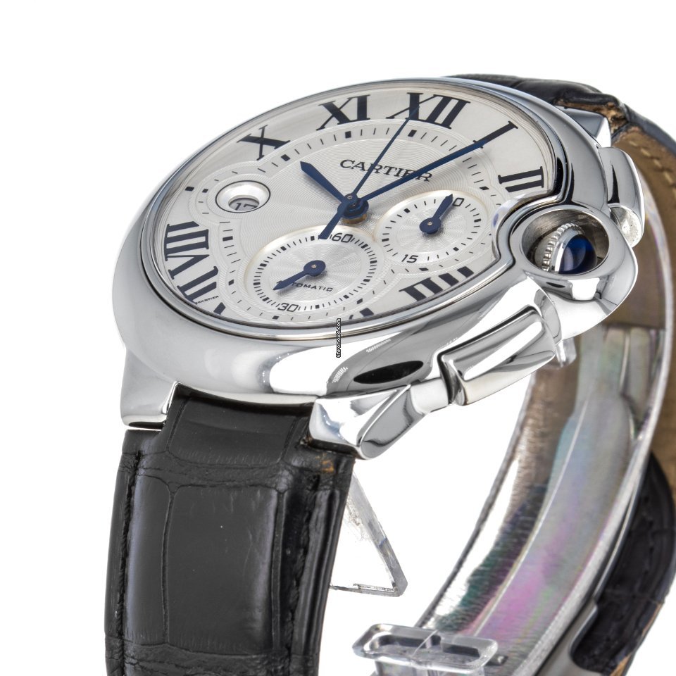 IMG_9081 Cartier Ballon Bleu 44mm Mens watch Unisex Automatic Steel W6920003 3109 Replica 6