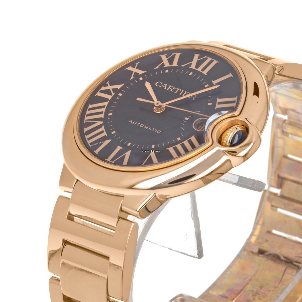 IMG_9081 Cartier Ballon Bleu 42mm Mens watch Unisex Automatic Rose gold W6920036 2999 Replica 6