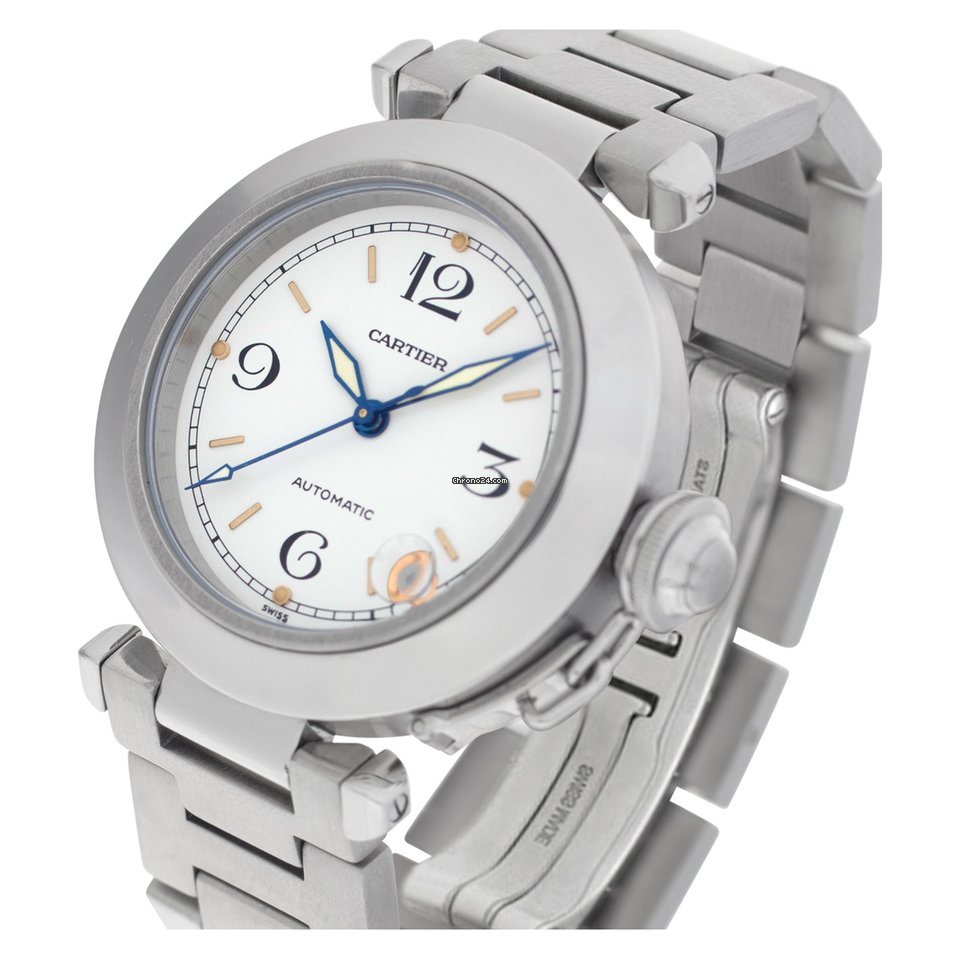 IMG_9081 Cartier Pasha C Mens watch Unisex Automatic Steel W31015M7 Replica 6