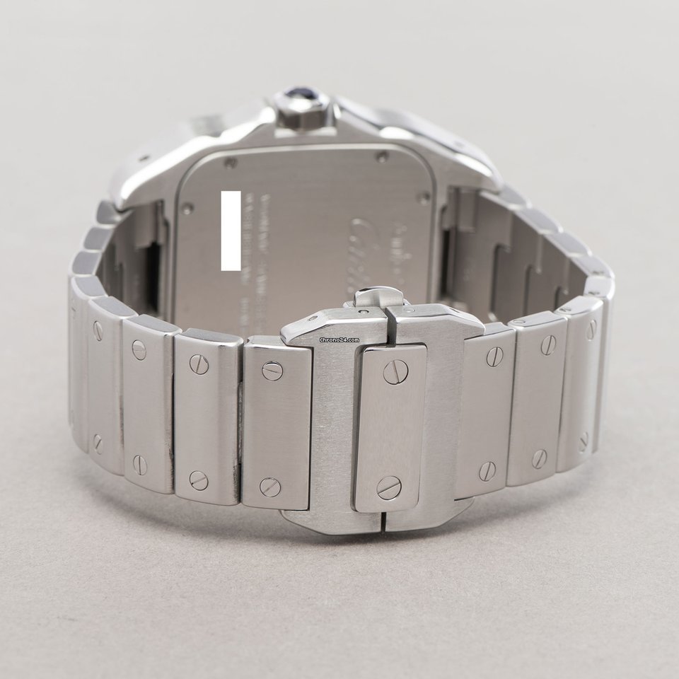 IMG_9081 Cartier Santos 100 Mens watch Unisex Automatic Steel W200737G or 2656 Replica 6