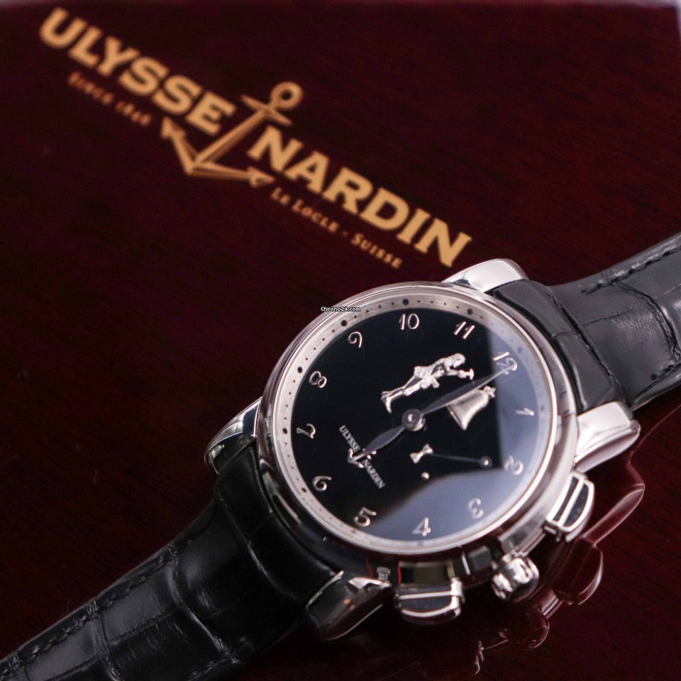 Ulysse Nardin Hourstriker Mens watch Unisex Manual winding Platinum 6109-103 E2 Replica 6