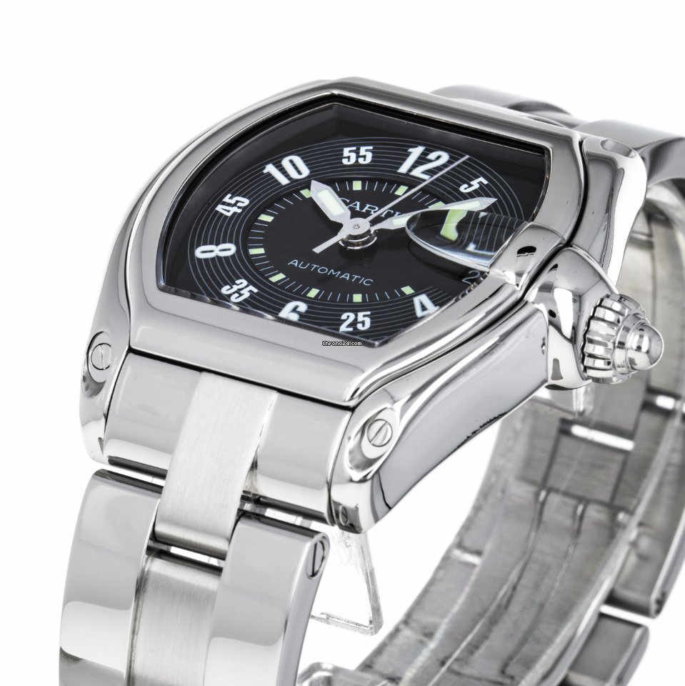IMG_9081 Cartier Roadster Mens watch Unisex Automatic Steel W62002V3 2510 Replica 6