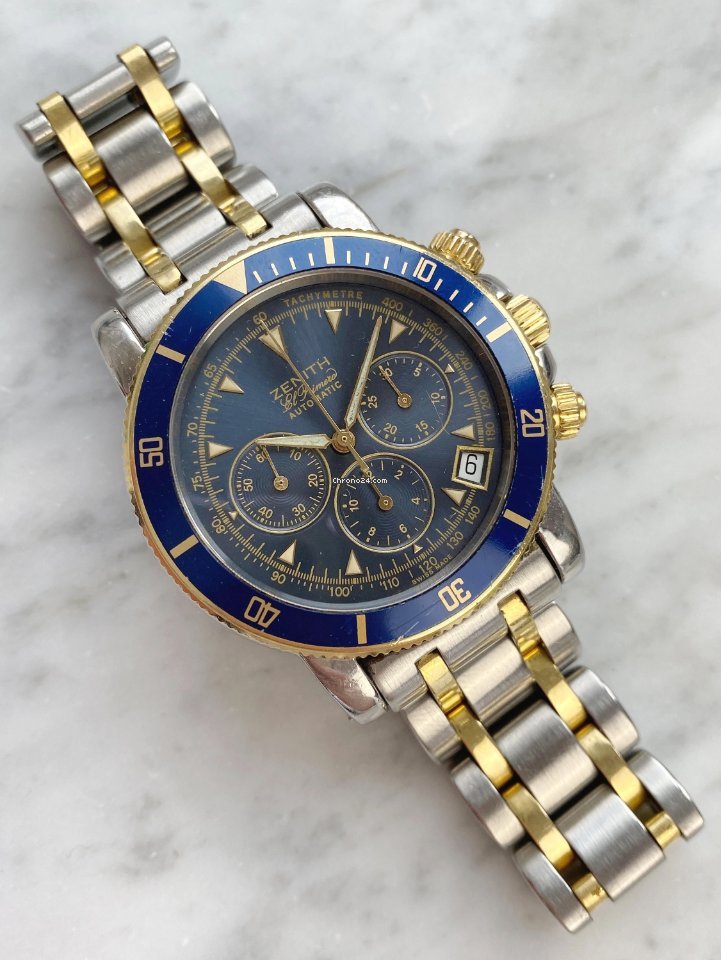 IMG_9081 Zenith El Primero Chronograph Mens watch Unisex Automatic Yellow gold 530370400 Replica 6