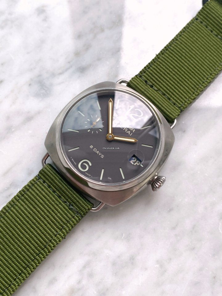 IMG_9081 Panerai Radiomir 8 Days Mens watch Unisex Manual winding Titanium 00346 Replica 6