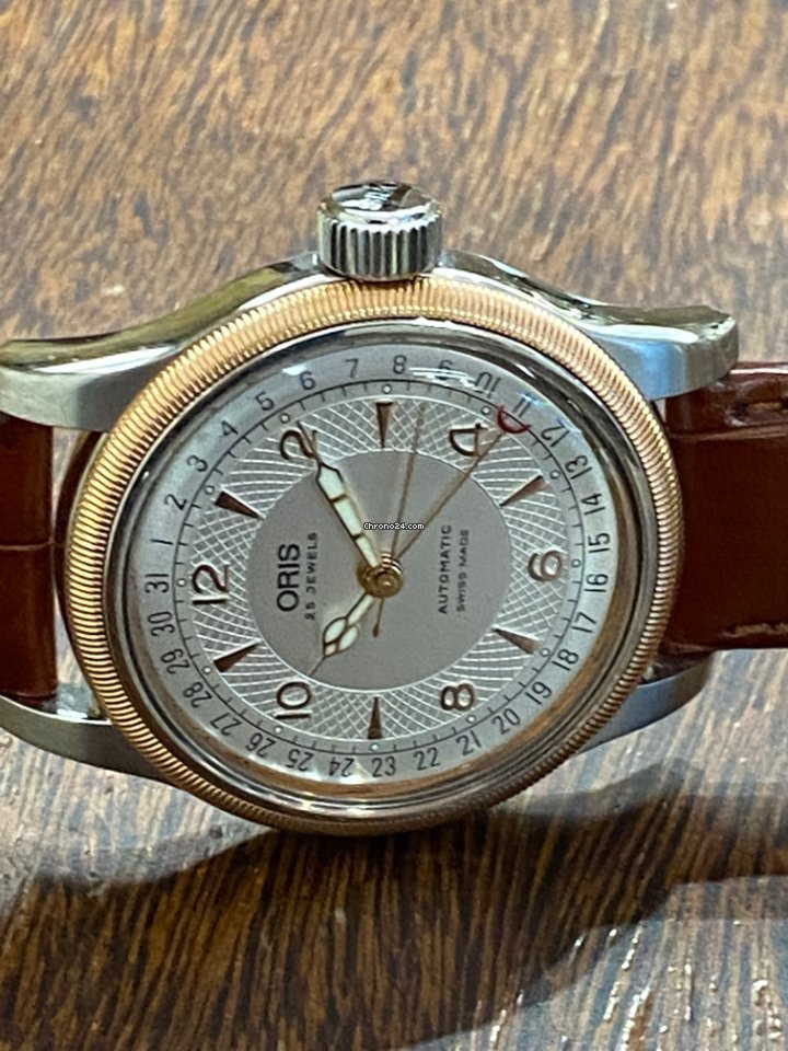 IMG_9081 Oris Big Crown Pointer Date Mens watch Unisex Automatic Gold Steel 7543 Replica 6