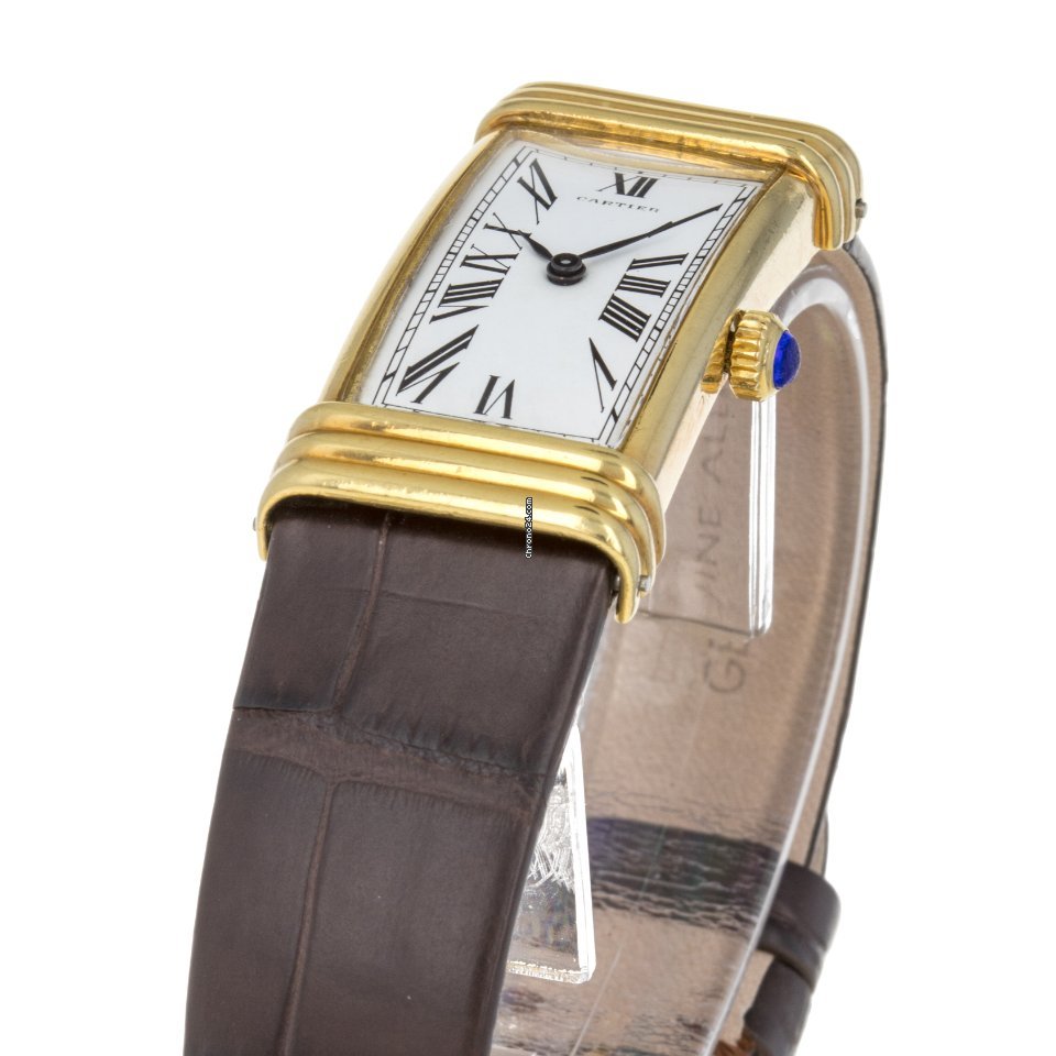 Cartier Tank Mens watch Unisex Manual winding Yellow gold 864 Replica 6