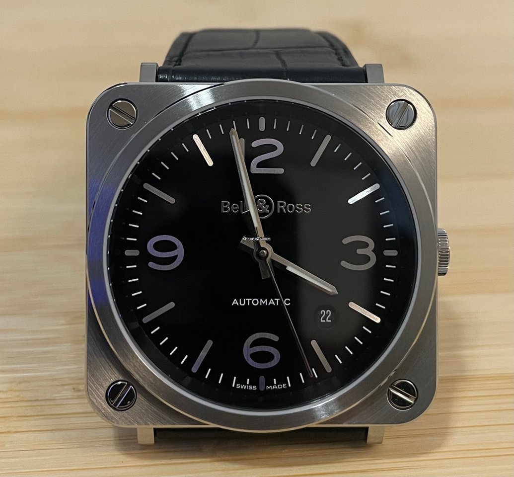 IMG_9081 Bell & Ross BR S Mens watch Unisex Automatic Steel BRS92-BL-ST Replica 6