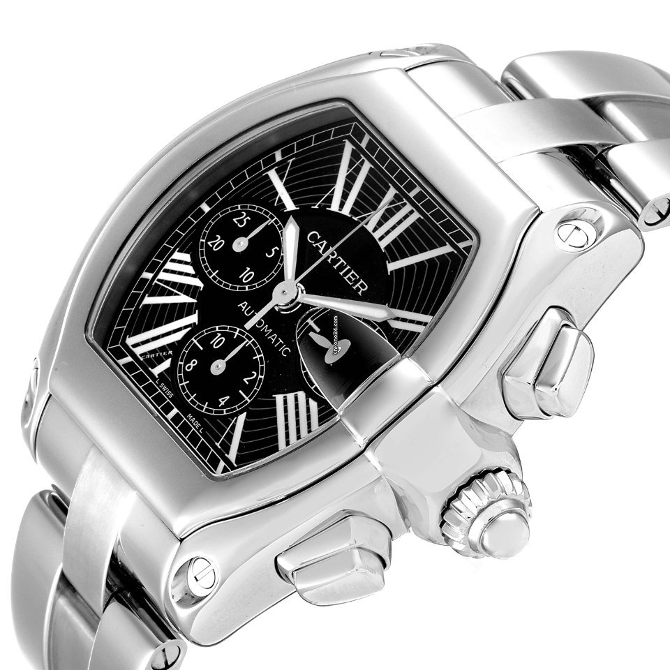 IMG_9081 Cartier Roadster Mens watch Unisex Automatic Steel W62020X6 Replica 6