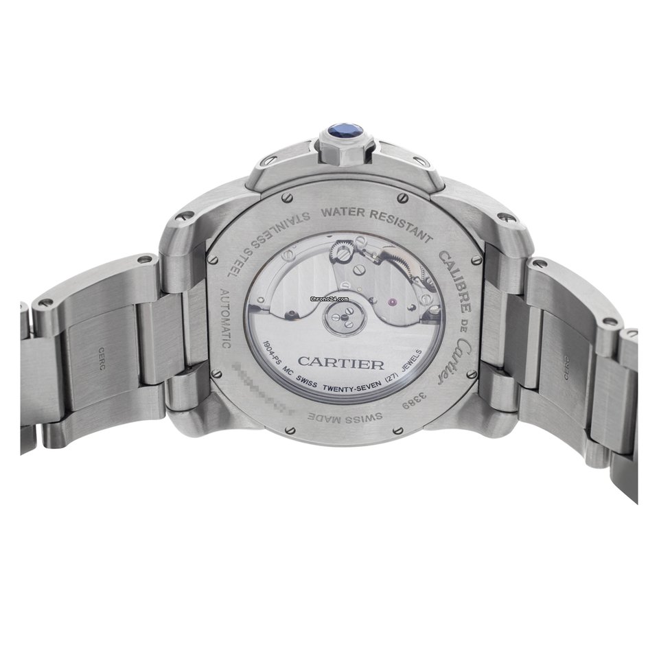IMG_9081 Cartier Calibre de Cartier Mens watch Unisex Automatic Steel W7100016 Replica 6