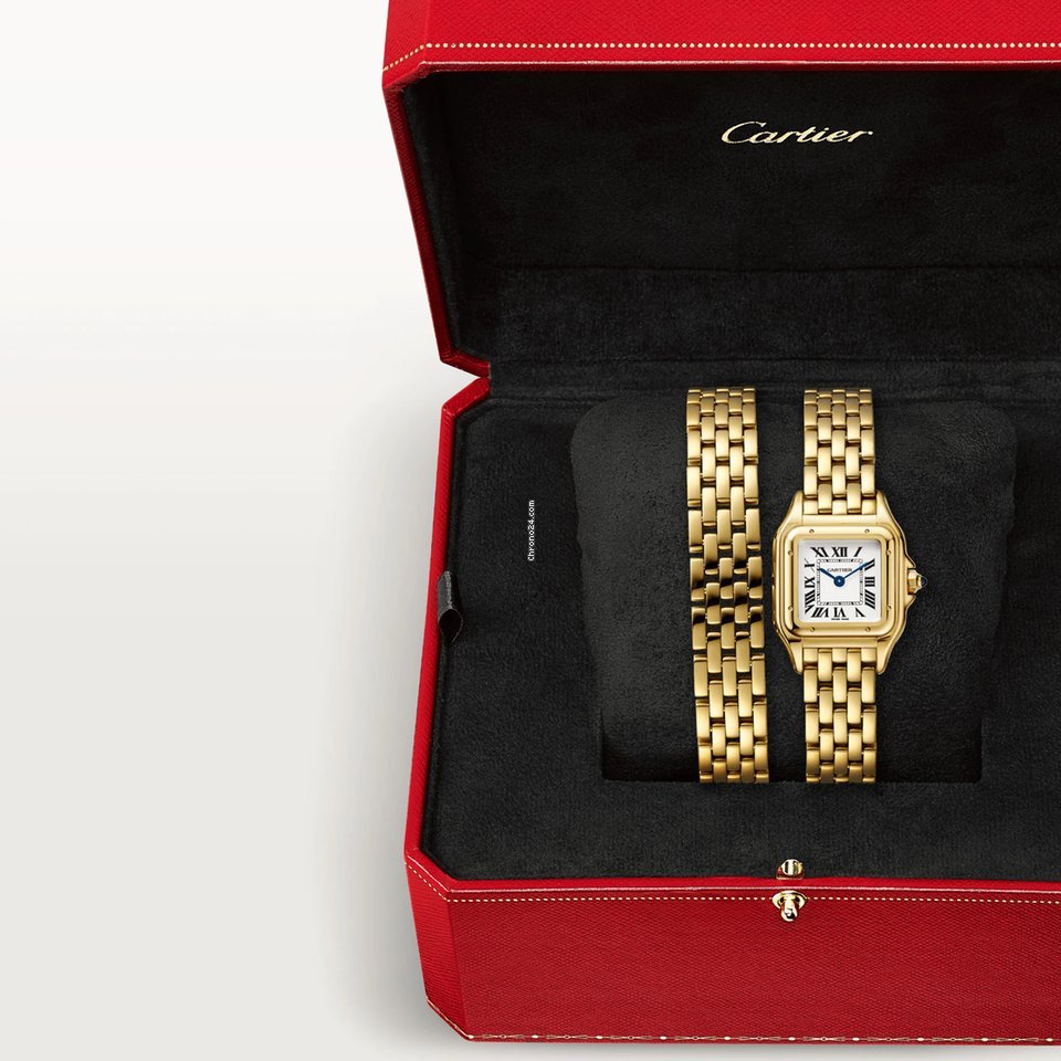 IMG_9081 Cartier Panthere Womens watch Quartz Yellow gold WGPN0013 Replica 6