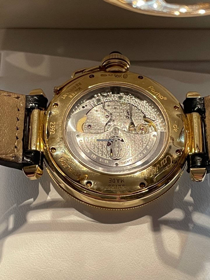 IMG_9081 Cartier Pasha Mens watch Unisex Automatic Yellow gold 2392 Replica 6