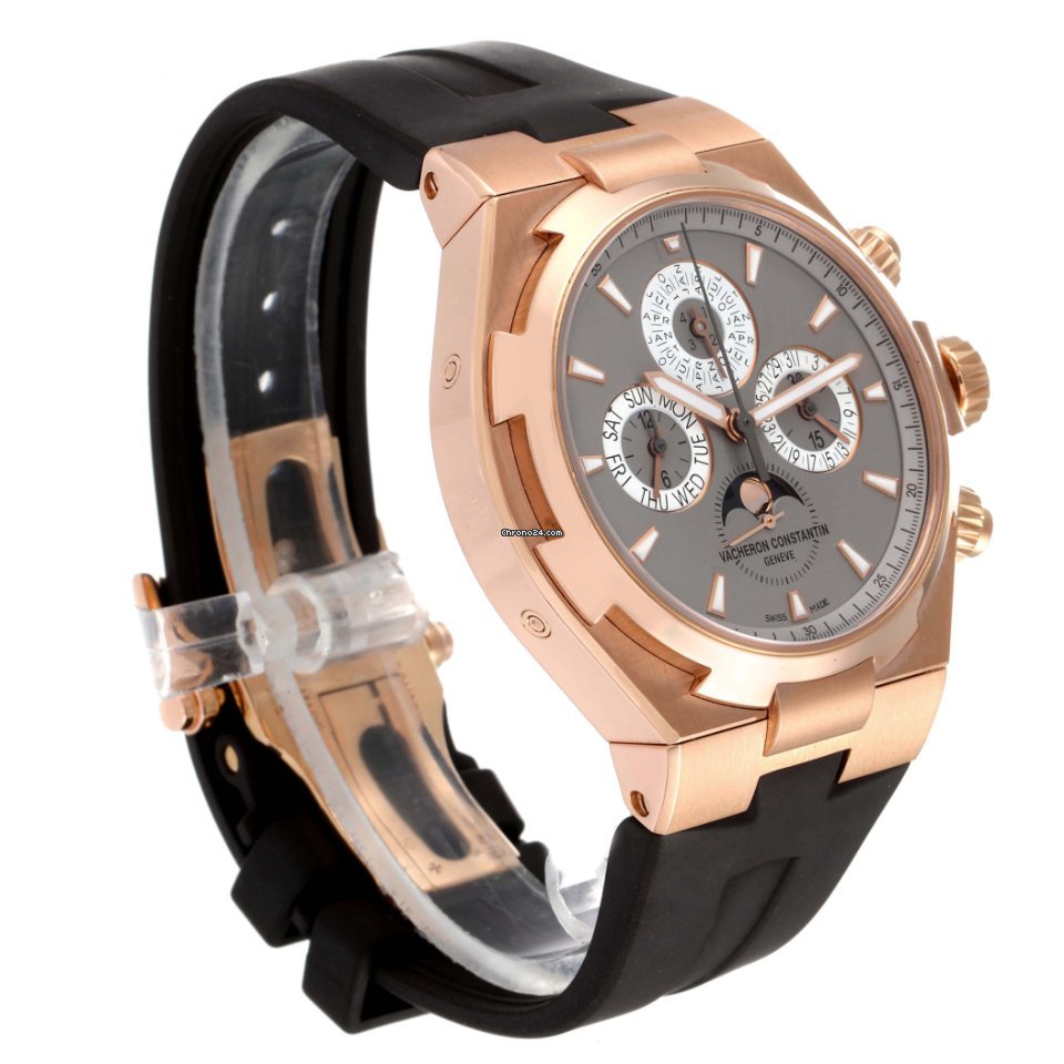 IMG_9081 Vacheron Constantin Overseas Chronograph Mens watch Unisex Automatic Rose gold 49020 000R-9753 Replica 6