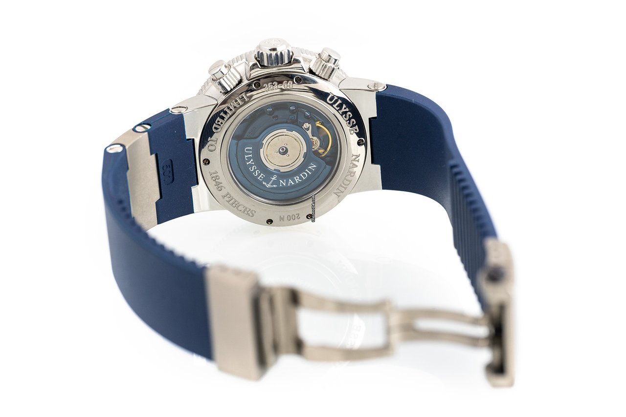Ulysse Nardin Blue Seal Mens watch Unisex Automatic Steel 353-68LE-3 Replica 6