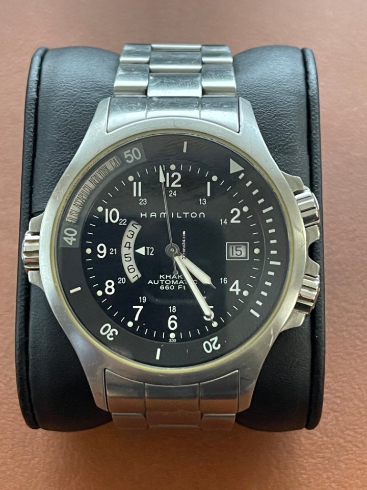 IMG_9081 Hamilton Khaki Navy Mens watch Unisex Automatic Steel H77615133 Replica 6