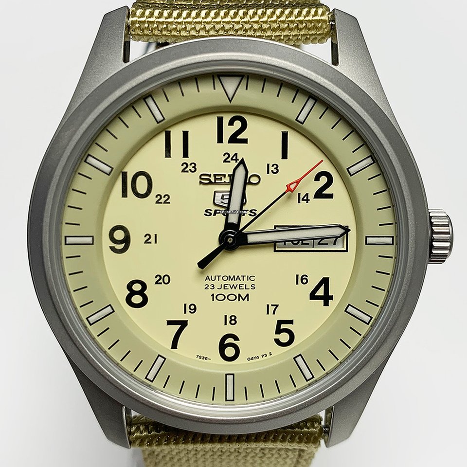 IMG_9081 Seiko 5 Sports Mens watch Unisex Automatic Steel SNZG07K1 Replica 6