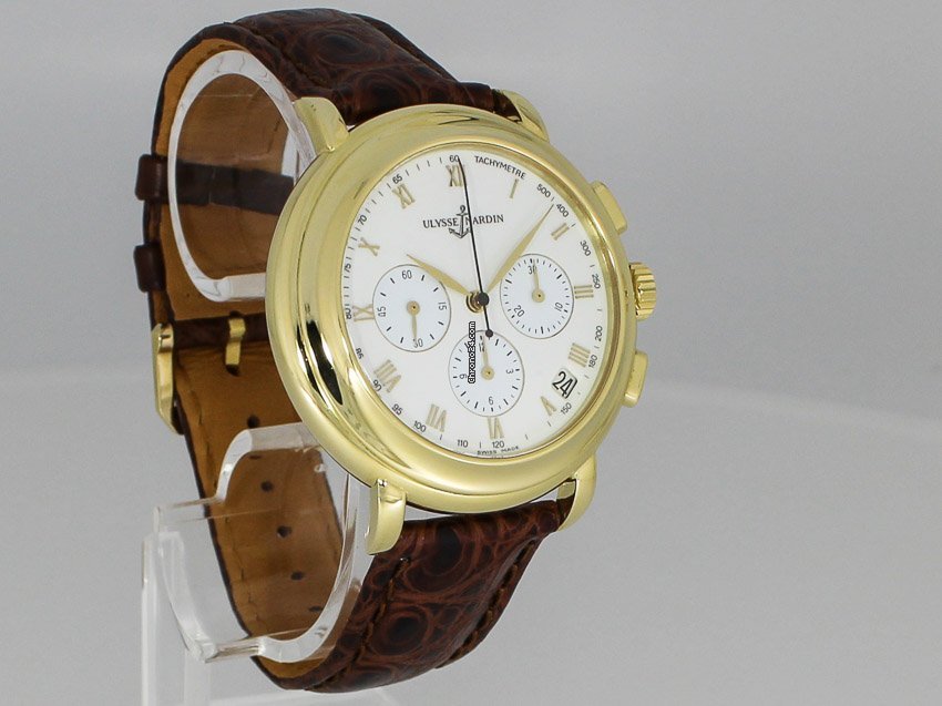 IMG_9081 Ulysse Nardin Mens watch Unisex Automatic Yellow gold 421-22 Replica 6