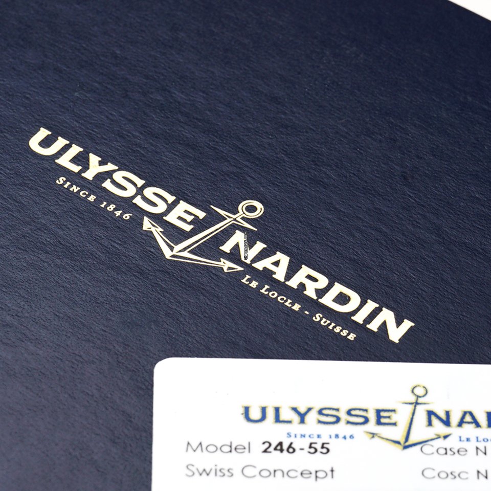 IMG_9081 Ulysse Nardin Dual Time Mens watch Unisex Automatic Rose gold 246-55 32 Replica 6