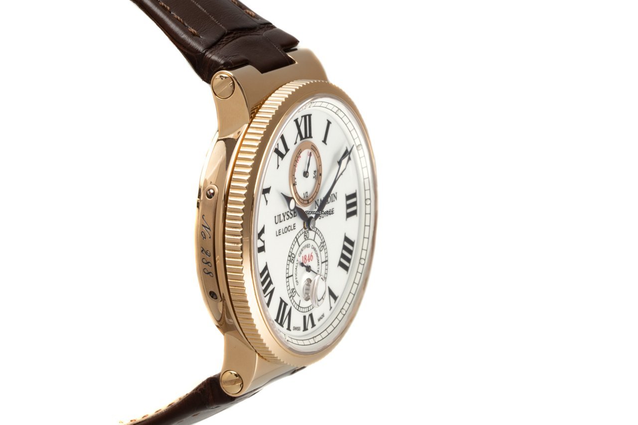 IMG_9081 Ulysse Nardin Marine Chronometer 43mm Mens watch Unisex Automatic Red gold 266-67 40 Replica 6