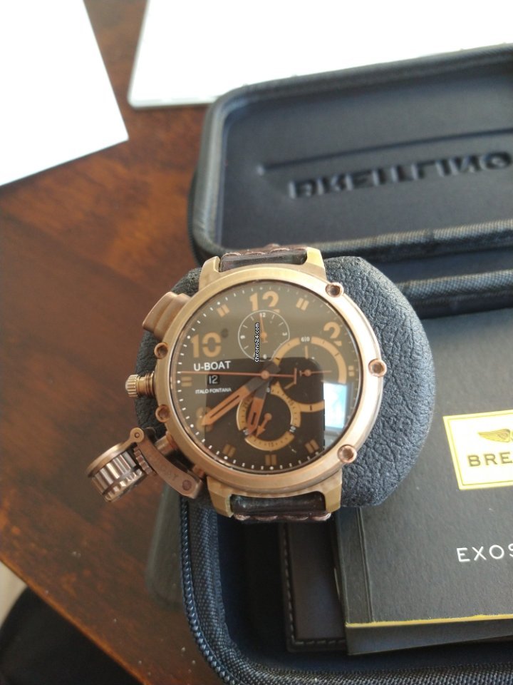 IMG_9081 U-Boat Chimera Mens watch Unisex Automatic Bronze 6945 Replica 6