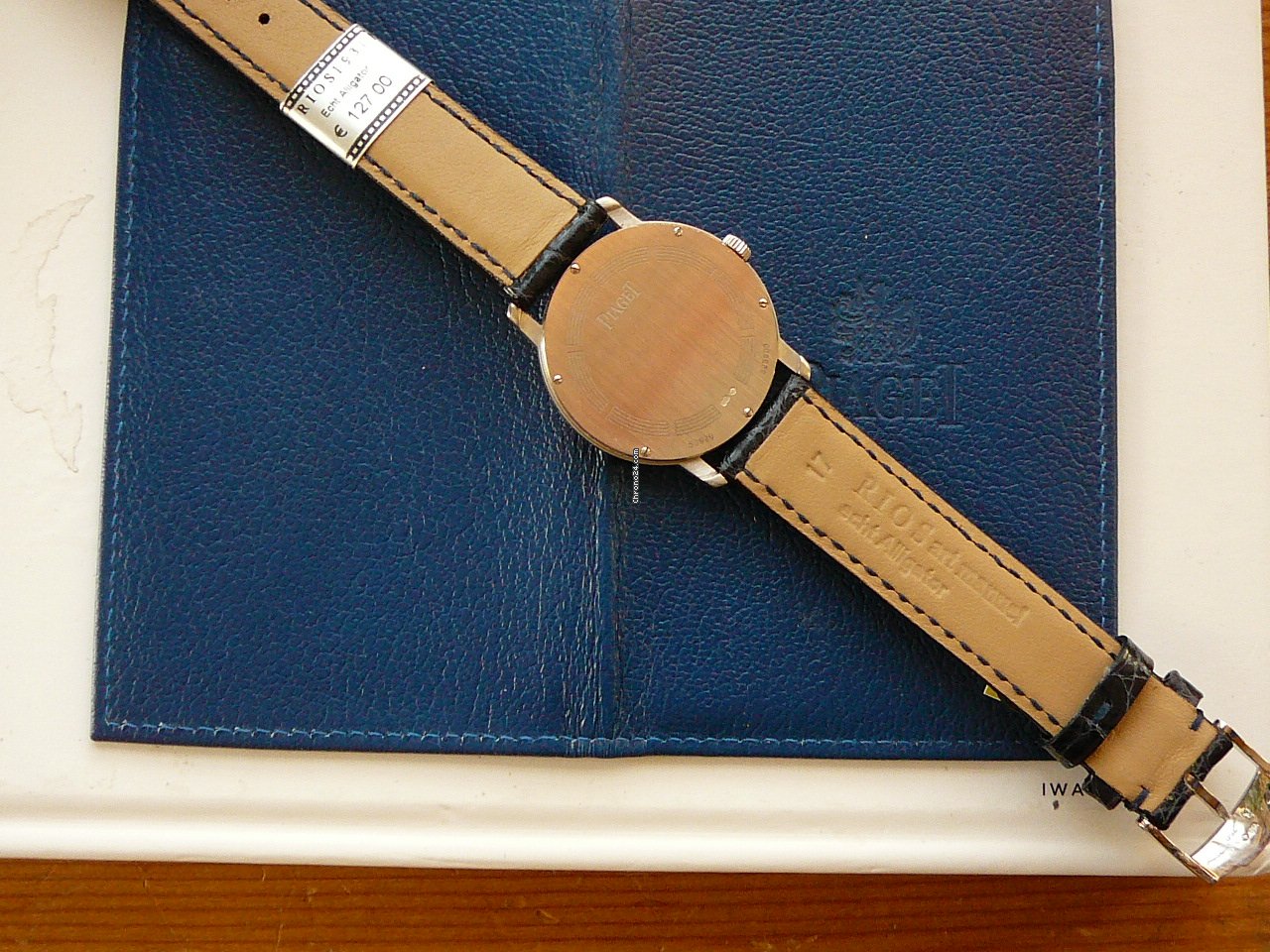 IMG_9081 Piaget Altiplano Mens watch Unisex Quartz White gold GAO24052 Replica 6