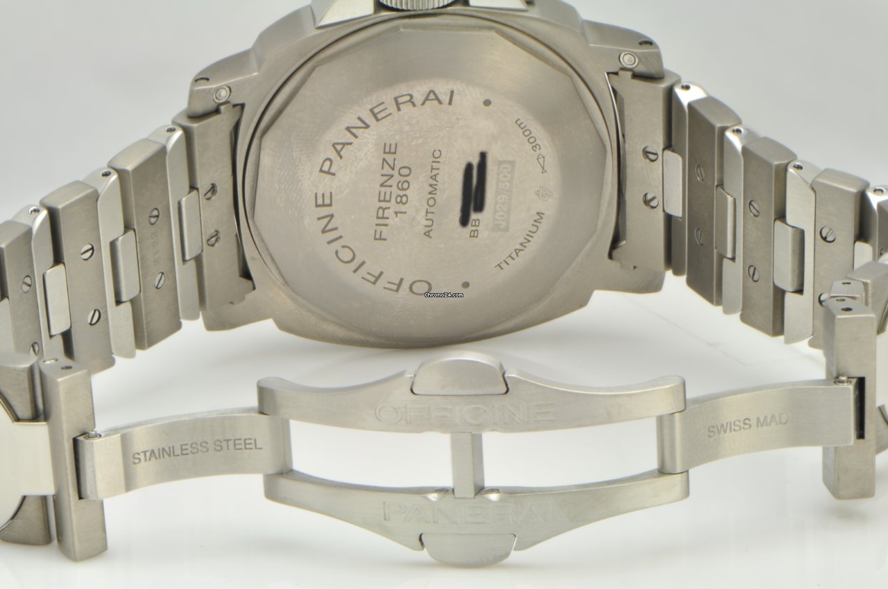 IMG_9081 Panerai Luminor GMT Automatic Mens watch Unisex Automatic Titanium PAM 161 Replica 6