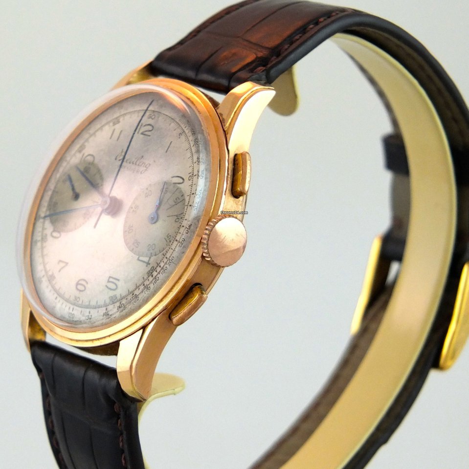 Breitling Mens watch Unisex Manual winding Rose gold 782 Replica 6