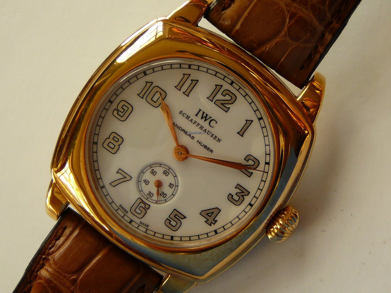 IMG_9081 IWC Mens watch Unisex Manual winding Red gold 2555-01 Replica 6