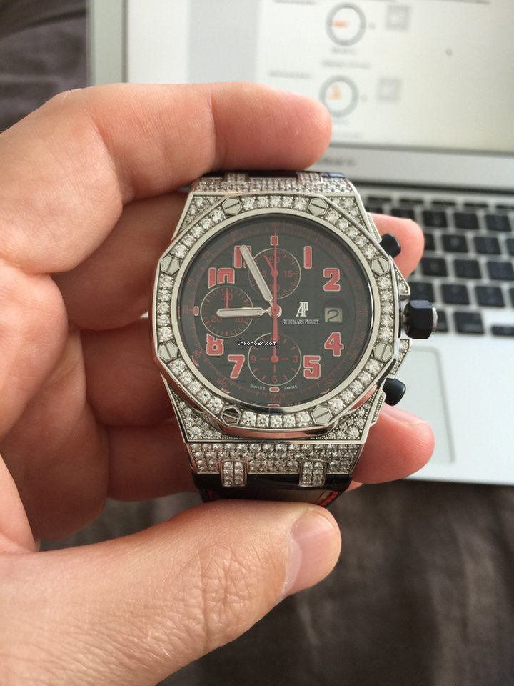 IMG_9081 Audemars Piguet Royal Oak Offshore Mens watch Unisex Automatic White gold 26191BC.ZZ.D002CR.01 Replica 6