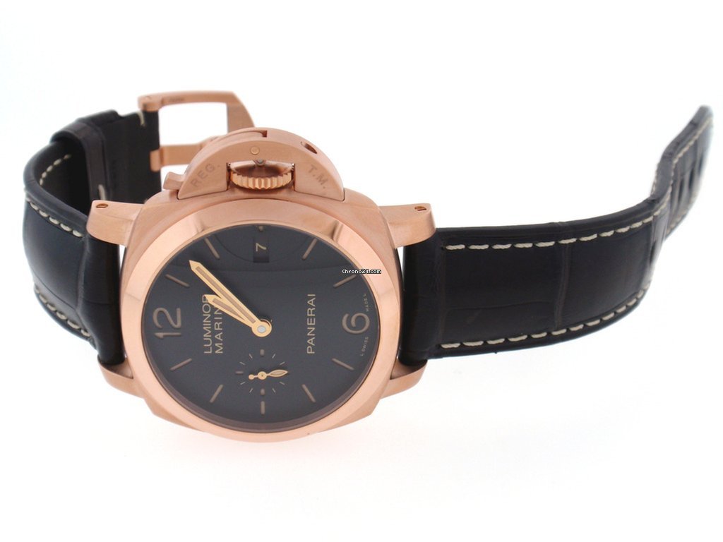 IMG_9081 Panerai Luminor Marina 1950 3 Days Automatic Mens watch Unisex Automatic Rose gold PAM00393 Replica 6