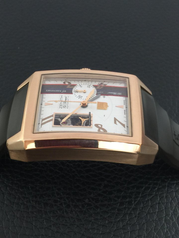 IMG_9081 Zenith Mens watch Unisex Automatic Rose gold 18 0550 4021 Replica 6
