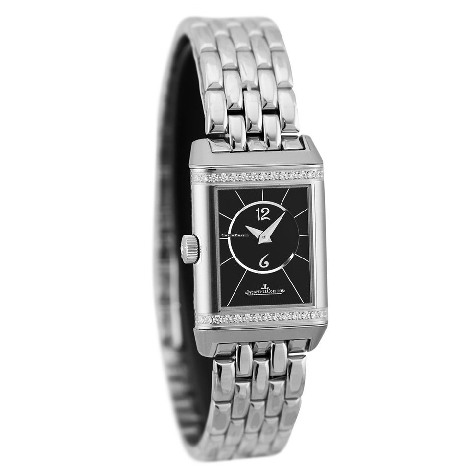 IMG_9081 Jaeger-LeCoultre Reverso Classic Small Duetto Womens watch Manual winding Steel Q2668130 or 2668130 Replica 6