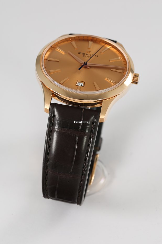 IMG_9081 Zenith Captain Central Second Mens watch Unisex Automatic Rose gold 18.2020.670 Replica 6