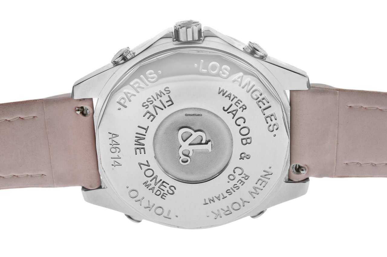 IMG_9081 Jacob & Co. Five Time Zone Mens watch Unisex Quartz Steel JC-ATH10 Replica 6