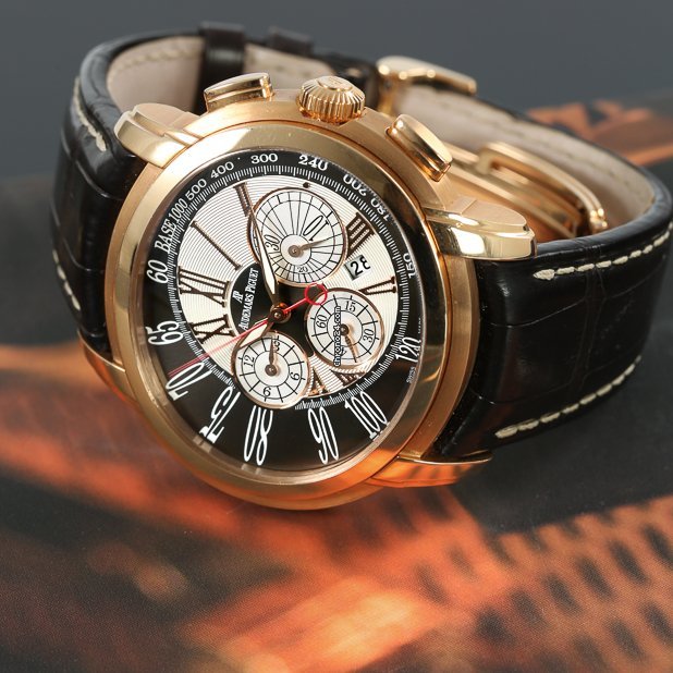 IMG_9081 Audemars Piguet Millenary Chronograph Mens watch Unisex Automatic Rose gold 26145OR.OO.D093.CR.01 Replica 6