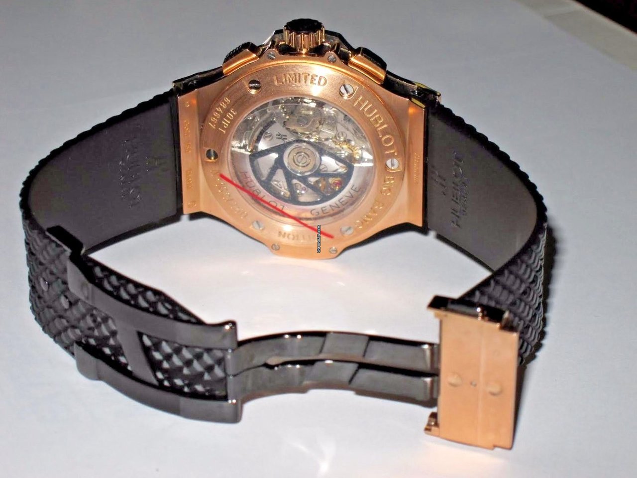 IMG_9081 Hublot Big Bang 44 mm Mens watch Unisex Automatic Rose gold 301.PT.401.RX Replica 6