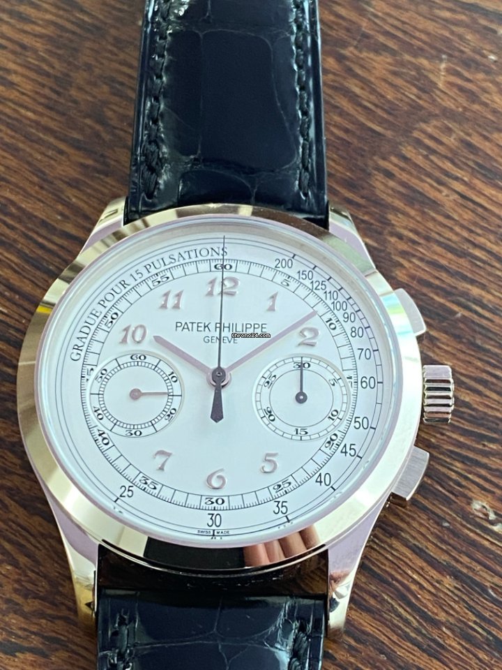 Patek Philippe Chronograph Mens watch Unisex Manual winding White gold 5170G Replica 6