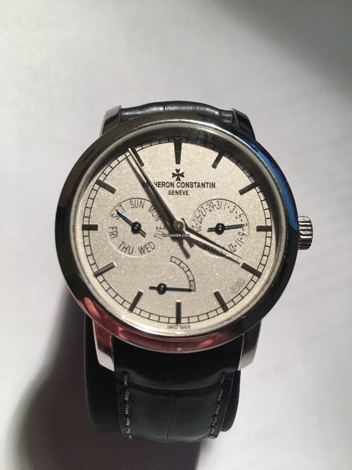 IMG_9081 Vacheron Constantin Traditionnelle Mens watch Unisex Automatic Platinum 85290 000P-9947 Replica 6