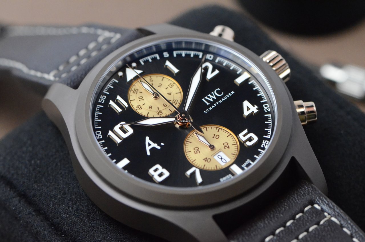 IMG_9081 IWC Pilot Chronograph Mens watch Unisex Automatic Ceramic IW388006 Replica 6