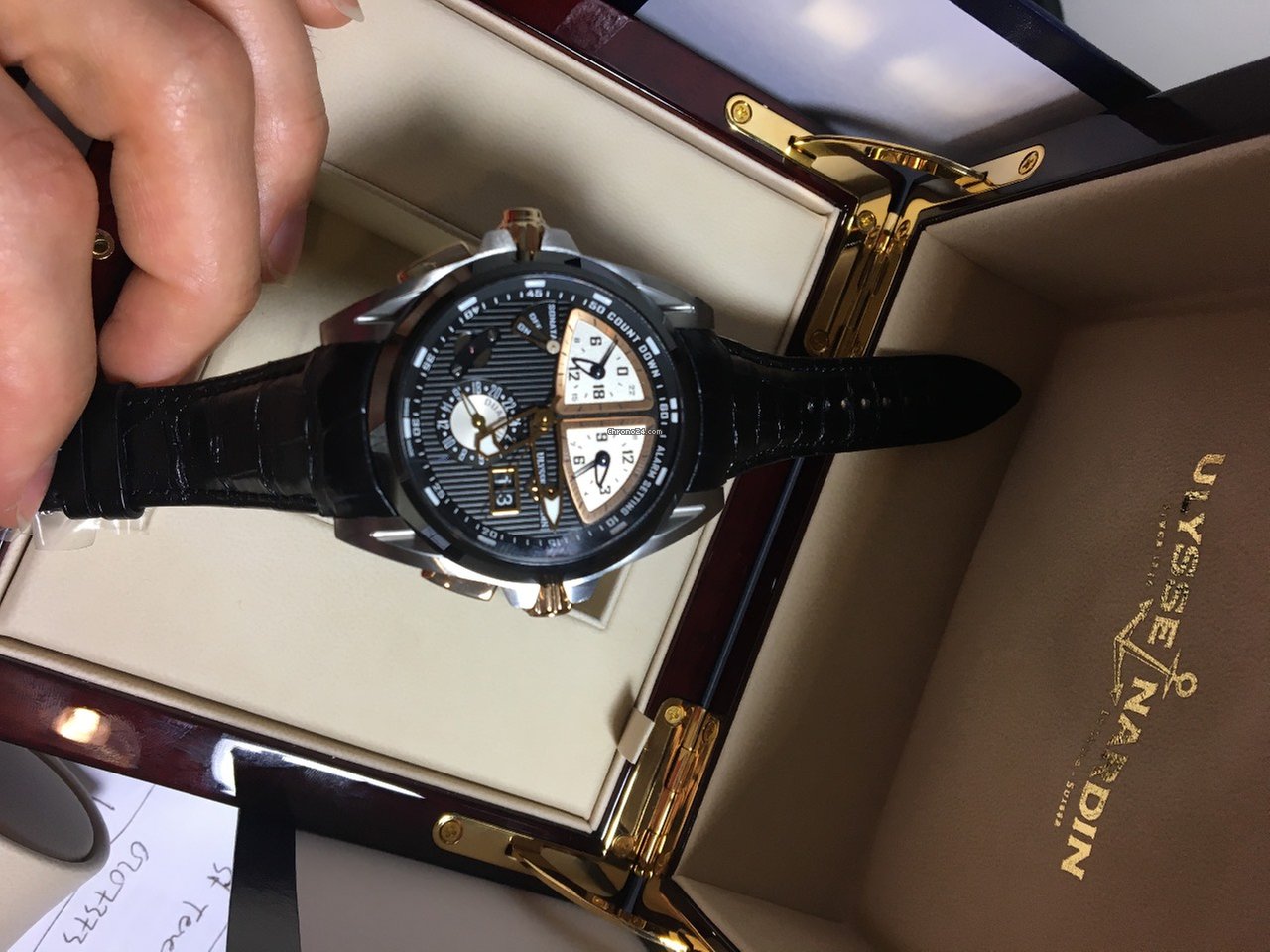 IMG_9081 Ulysse Nardin Sonata Mens watch Unisex Automatic Titanium 675-00 Replica 6