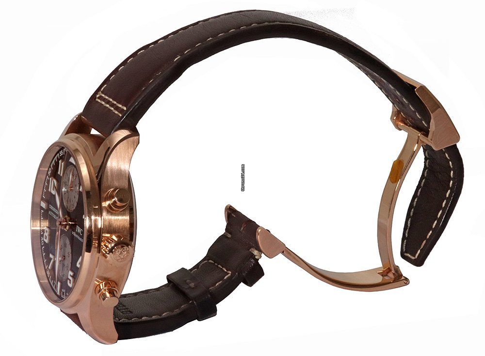 IWC Pilot Chronograph Mens watch Unisex Automatic Rose gold IW387805 Replica 6