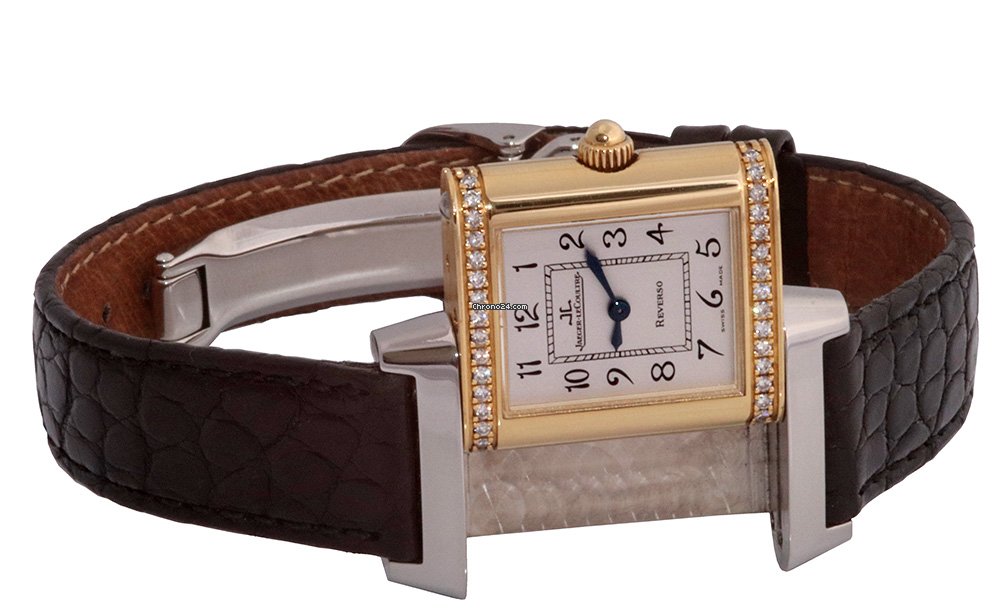 IMG_9081 Jaeger-LeCoultre Reverso Womens watch Quartz Gold Steel 365.5.08 Replica 6