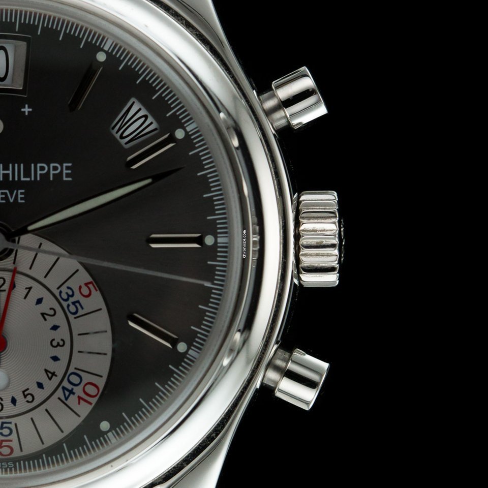 IMG_9081 Patek Philippe Annual Calendar Chronograph Mens watch Unisex Automatic Platinum 5960P Replica 6