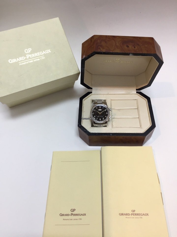 IMG_9081 Girard Perregaux Traveller Mens watch Unisex Automatic Steel 4935 Replica 6