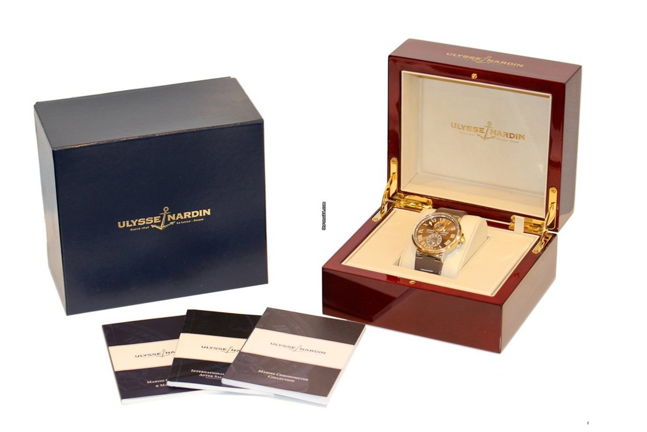 IMG_9081 Ulysse Nardin Marine Chronometer 43mm Mens watch Unisex Automatic Gold Steel 265-67 Replica 6
