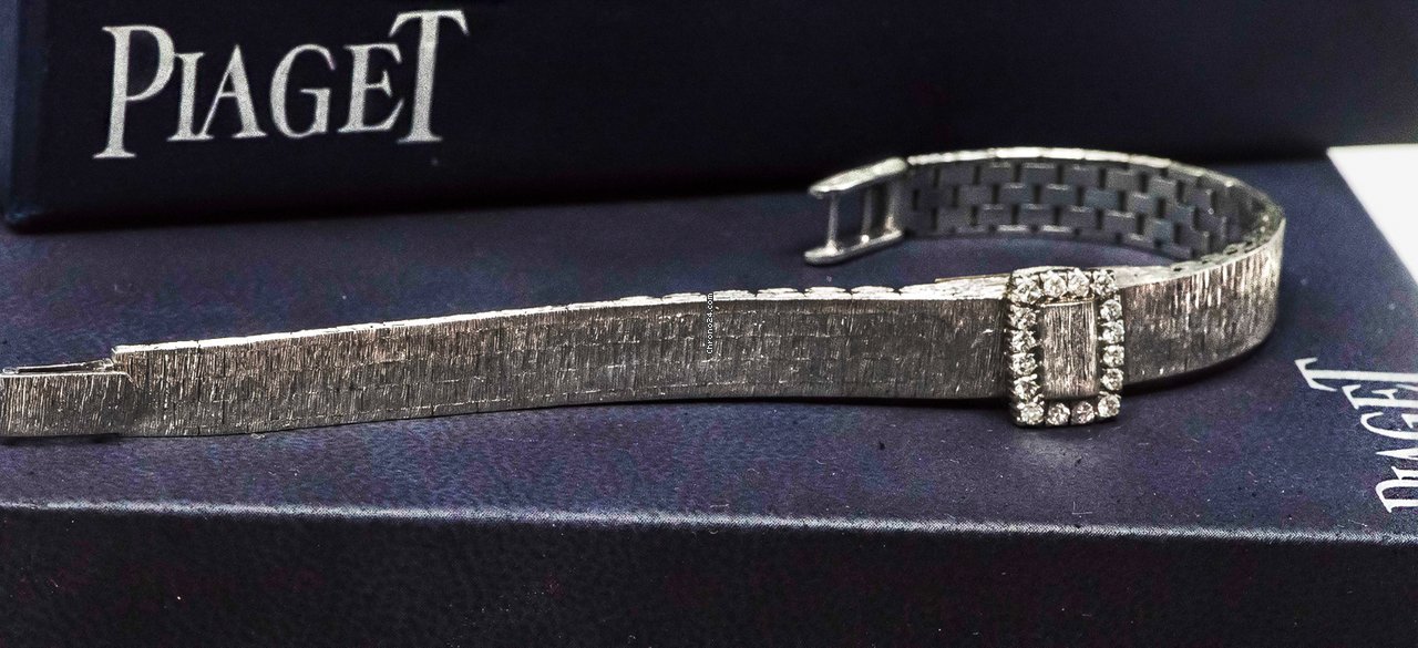 IMG_9081 Piaget Womens watch Manual winding White gold 1960s Piaget Concealed Dial Diamond Set 18KT White Gold Ladi Replica 6