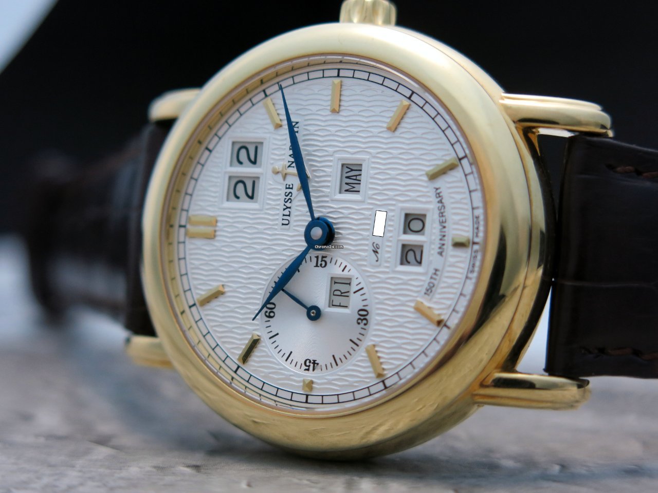 IMG_9081 Ulysse Nardin Mens watch Unisex Automatic Yellow gold 311.22 Replica 6