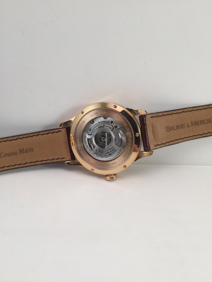 IMG_9081 Baume & Mercier William Baume Mens watch Unisex Automatic Red gold MOA08795 Replica 6